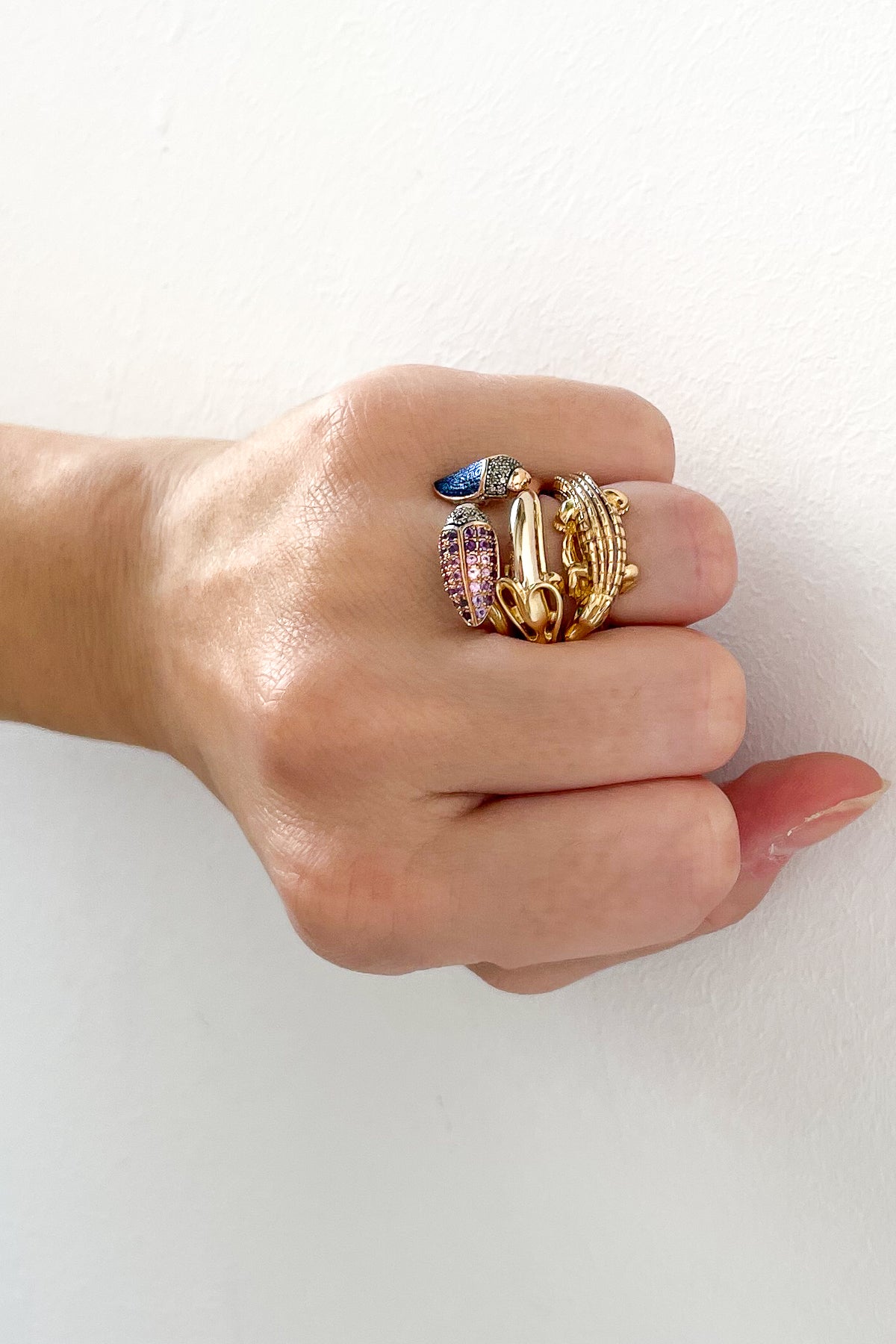 Floaty Scarab Ring