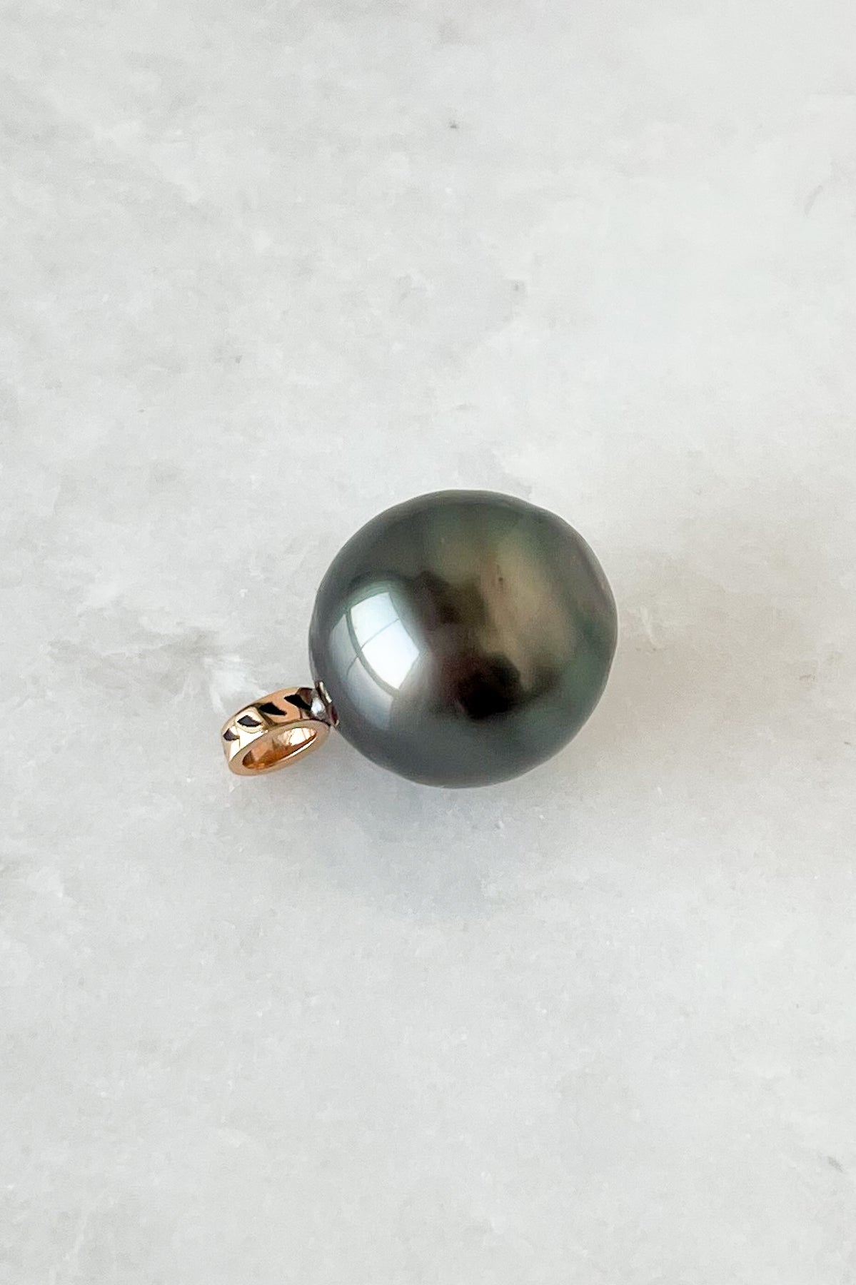 One of a Kind Grey Pearl Charm