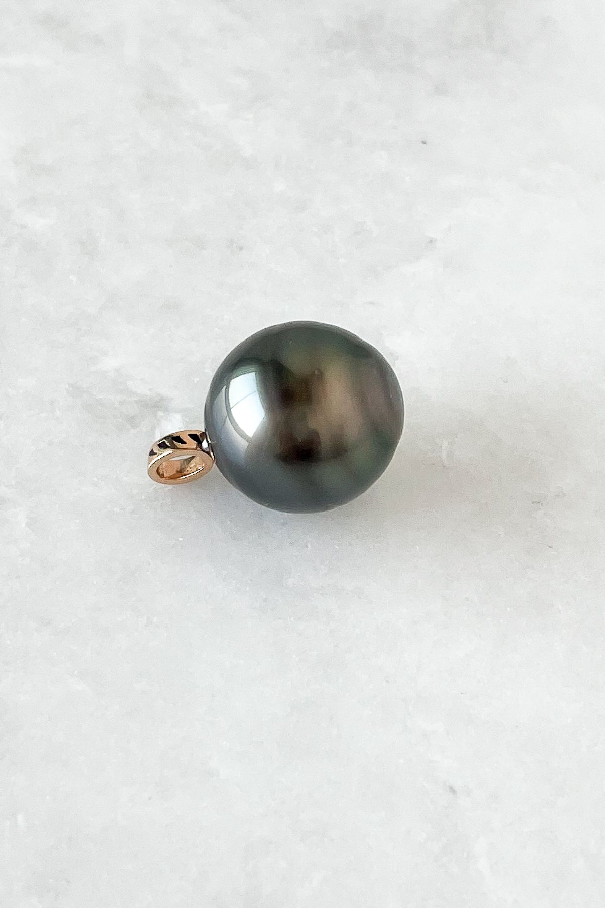 One of a Kind Grey Pearl Charm