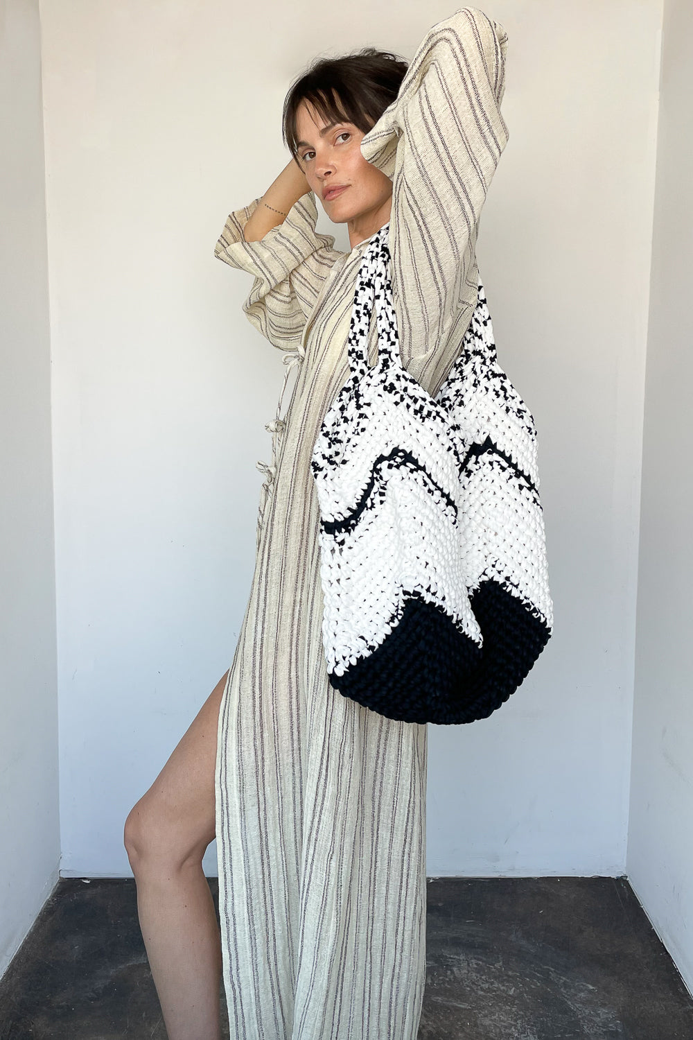 Large Jibè Stripe Tote