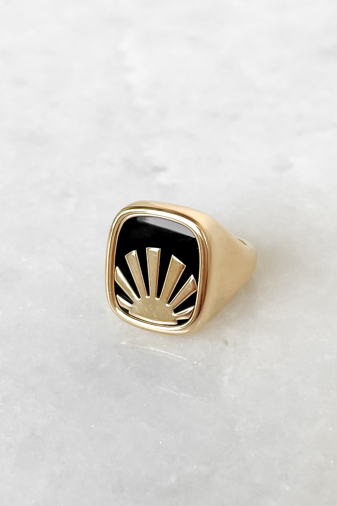 Bright Side Signet Ring