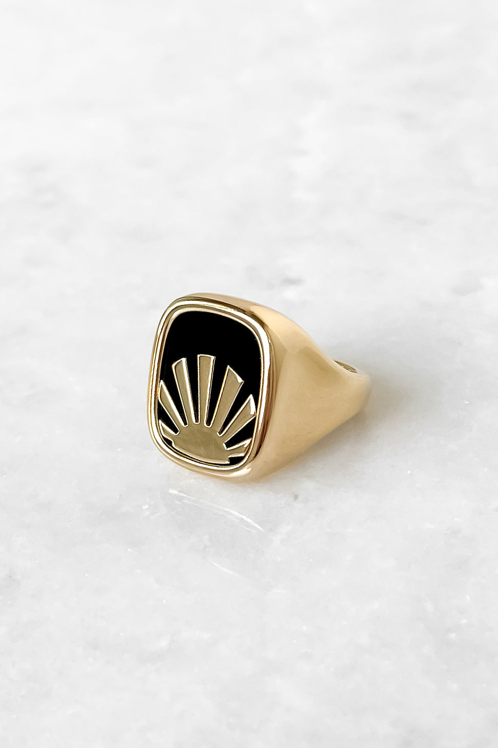 Bright Side Signet Ring