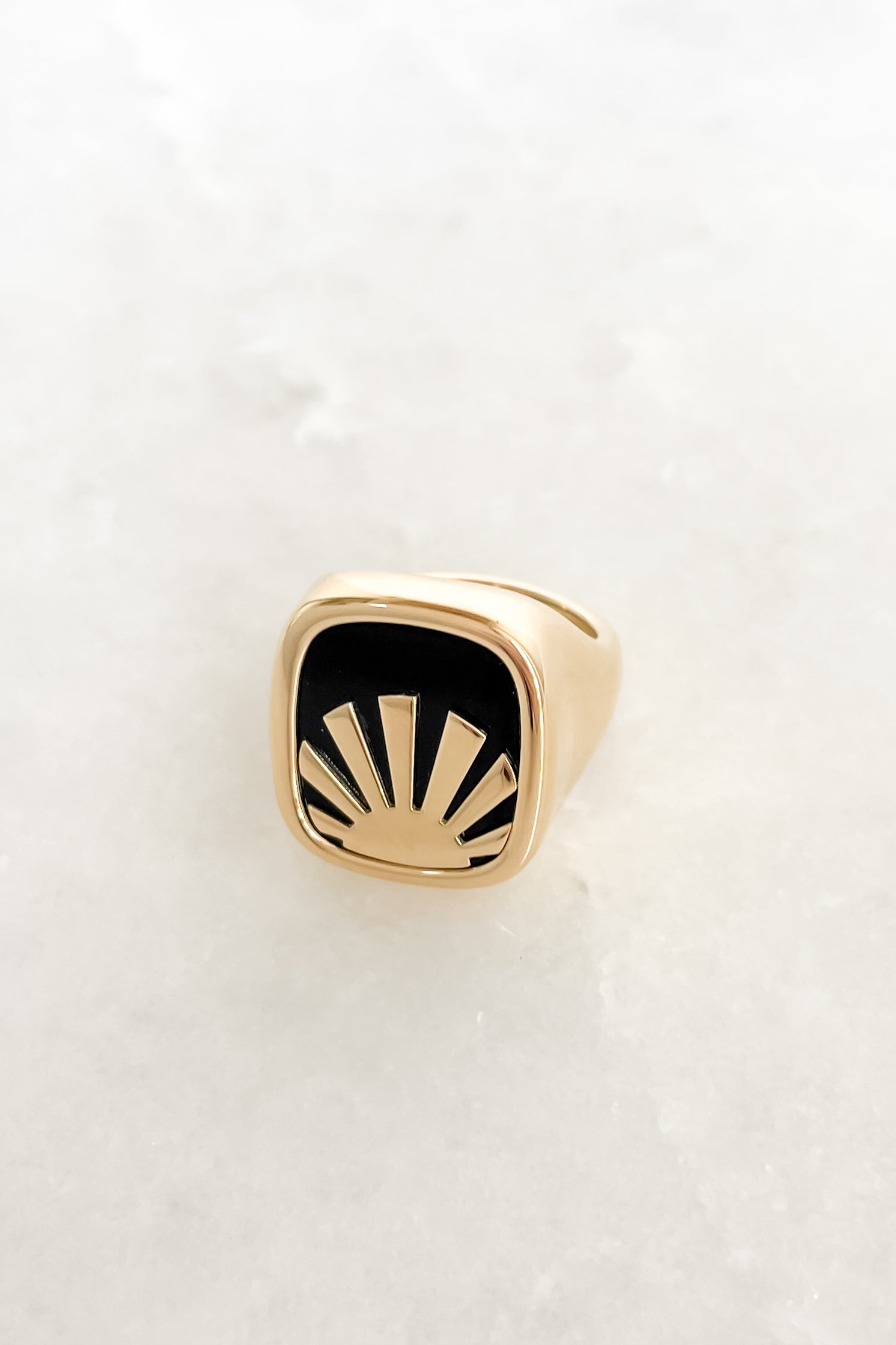 Bright Side Signet Ring