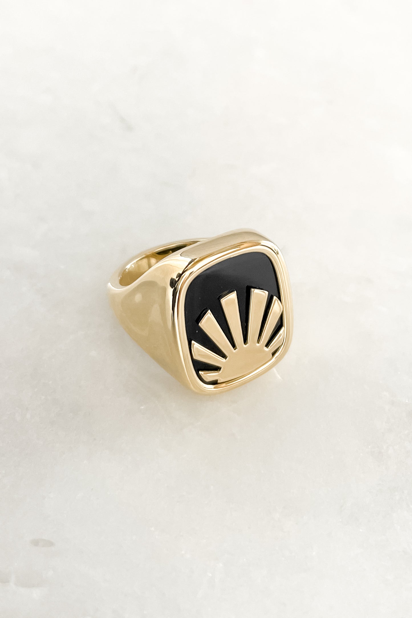 Bright Side Signet Ring